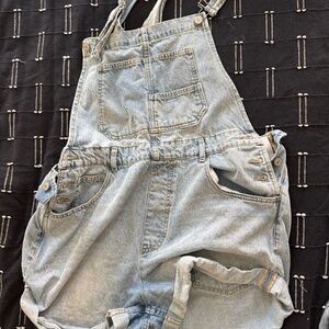 We The Free by Free People Overall Shorts Ziggy Shortalls SZ L